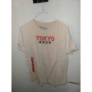 Bowery Supply Co. Tokyo Long Sleeve T-Shirt Size L Cream White